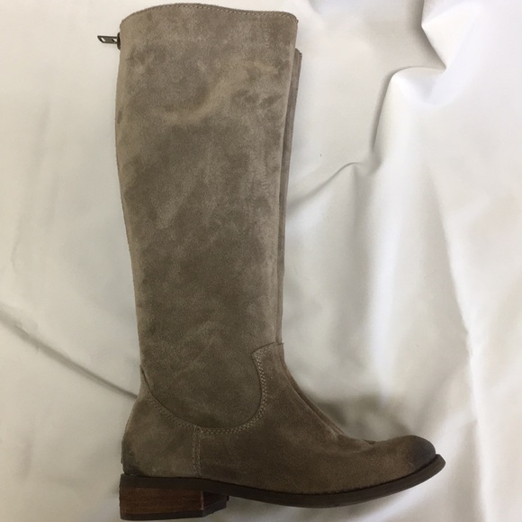 Grey suede tall leather boots Sz 7.5 - Picture 4 of 7